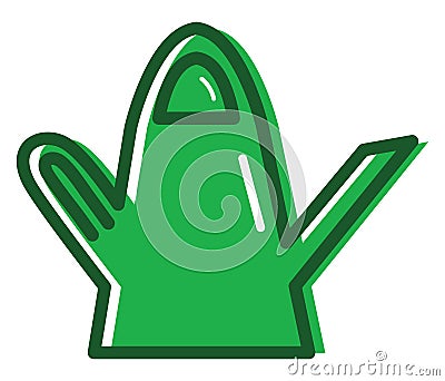 Green watercan, icon icon Vector Illustration