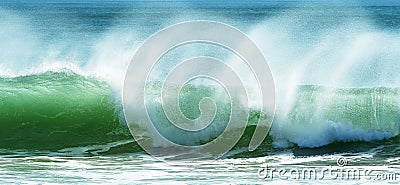 Green wave Stock Photo