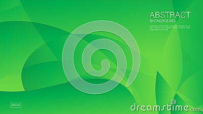 Green wave abstract background vector can be use cover, banner, wallpaper, flyer, brochure, book, printing media, card, web Vector Illustration