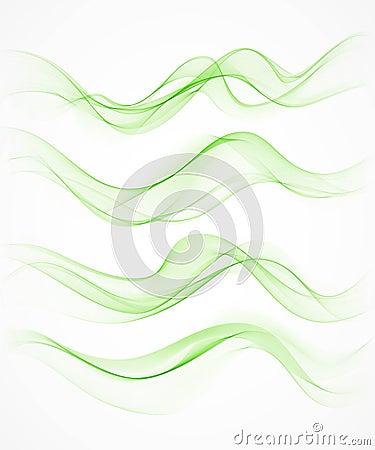 Green wave background. Vector illustration for Vector Illustration