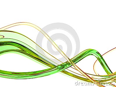 Green waves Stock Photo