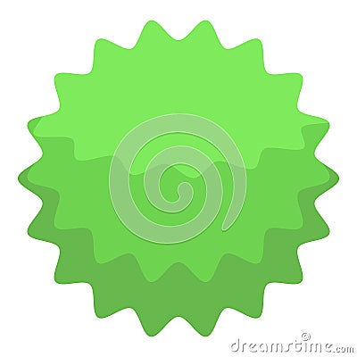 Green wavy starburst creating dynamic visual effect Vector Illustration