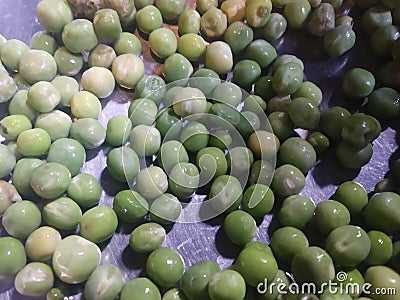 Green Wet Pea / Green Piece Fruit Stock Photo