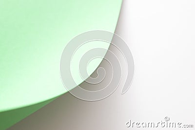 Green and white curved 3d background Stock Photo