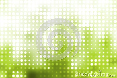 Green and White Glowing Futuristic Lights Stock Photo