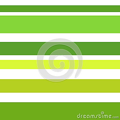 Green and white horizontal stripes seamless pattern Vector Illustration