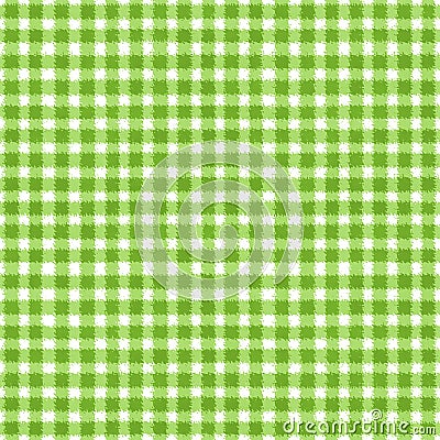 Green and white plaid background Stock Photo