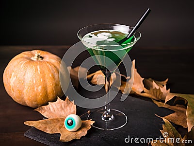 Green Witch cocktail Stock Photo