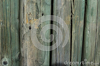 Green wood board wall close up view for background Stock Photo