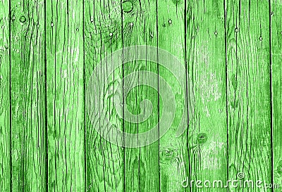 Green wood textured planks. Wooden background for St. Patricks D Stock Photo
