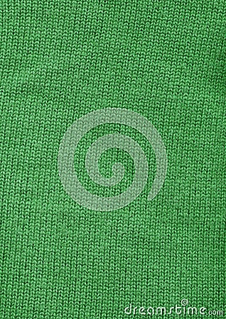 Green woollen fabric Stock Photo