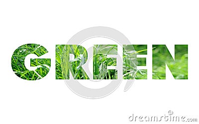 Green word concept Stock Photo