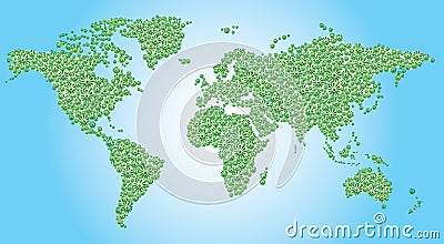 Green World Vector Illustration