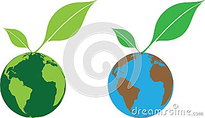 Green world Vector Illustration