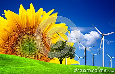 Green world ecology concept Stock Photo