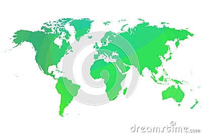 Green worldmap Stock Photo