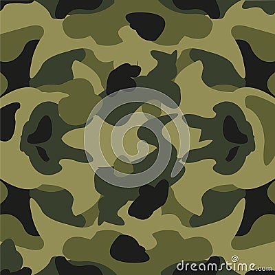 Green year defensive decorative pattern from figures Vector Illustration