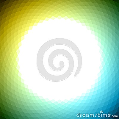 Green yellow blue geometric background Vector Illustration