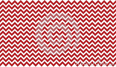 Vector Interlacing Red and White Zigzag Stripes Texture Background Stock Photo