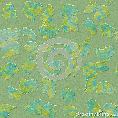 Green, yellow seamless pavement texture background Stock Photo