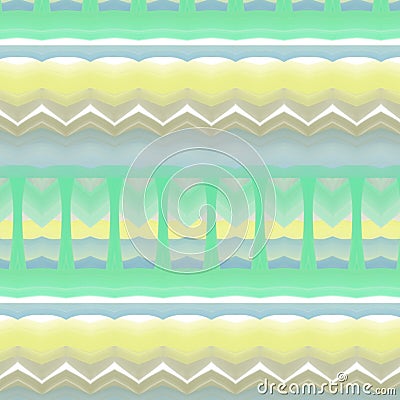 Green and yellow zig-zag design Vector Illustration