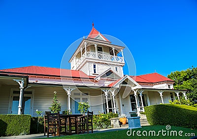 Greenhill Lodge located in Hawke`s Bay, New Zealand Editorial Stock Photo