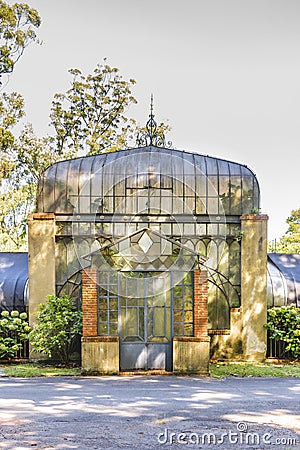 Greenhouse Building Exterior Stock Photo