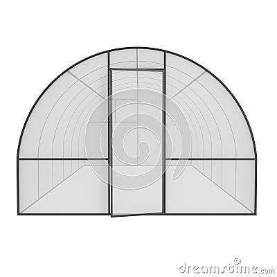 Greenhouse construction frame Cartoon Illustration