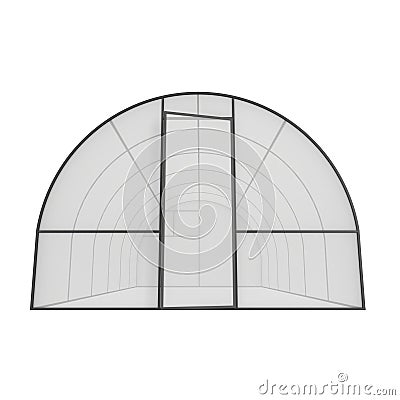 Greenhouse construction frame Cartoon Illustration