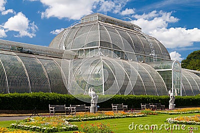 Greenhouse at Kew Gardens in London Stock Photo