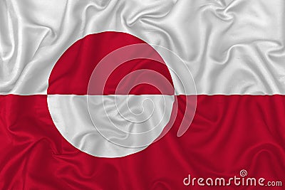Greenland country flag Stock Photo