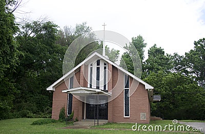 GreenLeaf Christian Church Building, Millington, TN Editorial Stock Photo