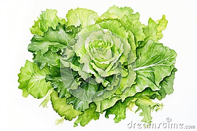 Greens raw lettuce fresh vegetable salad freshness leaves food background plant vegetarian organic Stock Photo