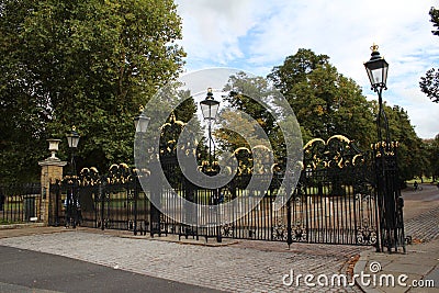 Greenwich Park Gates Editorial Stock Photo