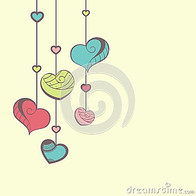 Greeting card design for Happy Valentines Day celebration. Stock Photo