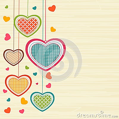 Greeting card design for Happy Valentines Day celebration. Stock Photo