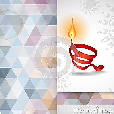 Greeting Card Design, Template Vector Illustration