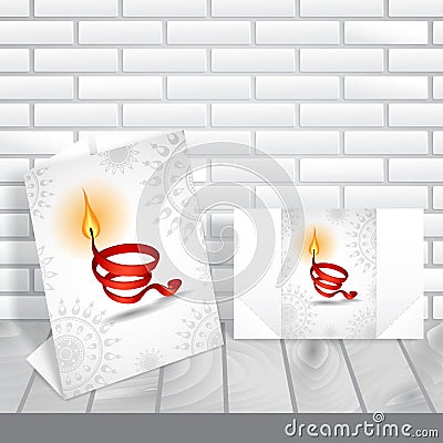 Greeting Card Design, Template Vector Illustration