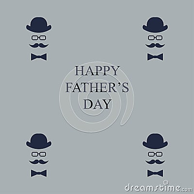 Greeting card.Father`s day Vector Illustration