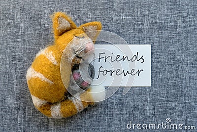 Greeting card: friends forever Stock Photo