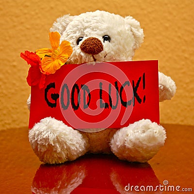 Greeting Card: Good Luck! Stock Photo