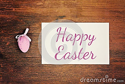 Greeting card happy easter Stock Photo