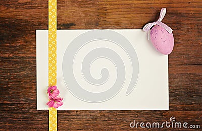 Greeting card happy easter Stock Photo