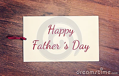 Greeting card happy fathers day Stock Photo