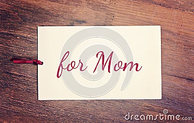 Greeting card happy mother`s day Stock Photo