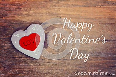 Greeting card happy valentineÂ´s day Stock Photo