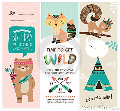 Greeting card and invitation card Vector Illustration