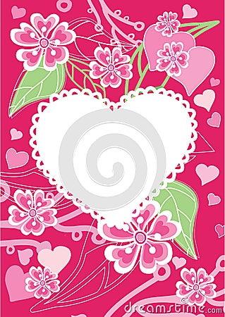 Greeting Card 8 March Woman Day Vector Illustration