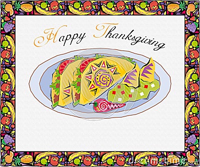 Greeting Card-Thanksgiving Stock Photo