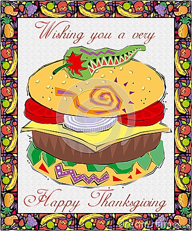 Greeting Card-Thanksgiving Stock Photo